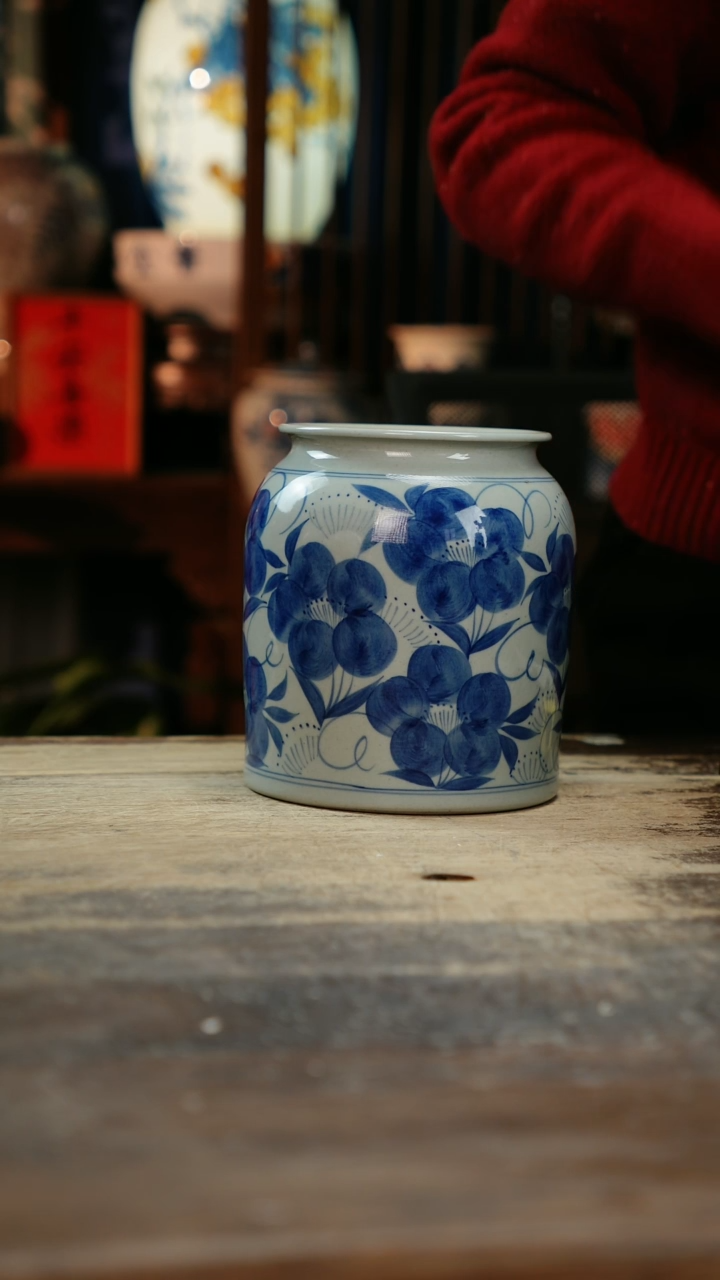 【闪购商品】瓷片景德镇纯手工釉下彩精品花瓶