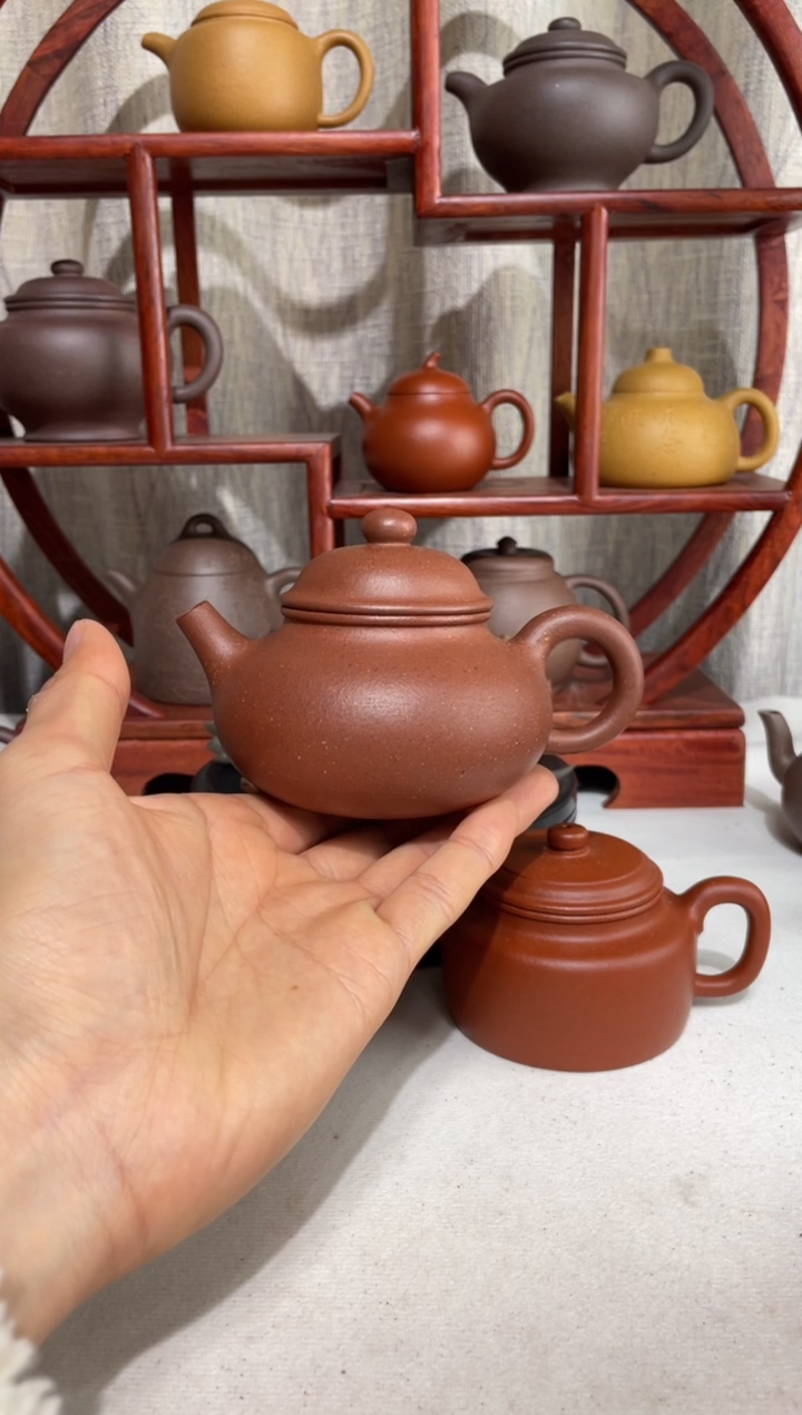 【闪购商品】紫砂茶壶微微瑕红皮龙手工泥容天180cc