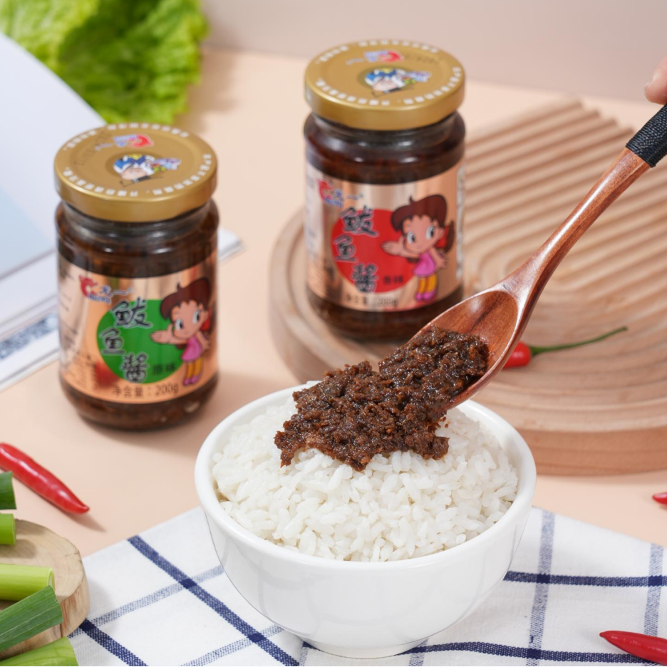 青岛鲅鱼酱龙一正宗拌饭酱开盖即食下饭菜海鲜酱 200g/瓶