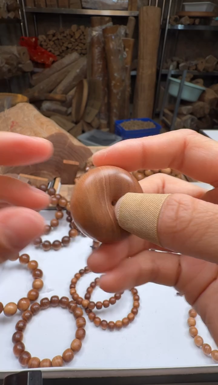 檀香木手串/手链平安扣