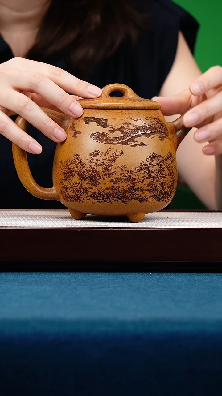 茶壶紫砂龙骨金砂高瓢