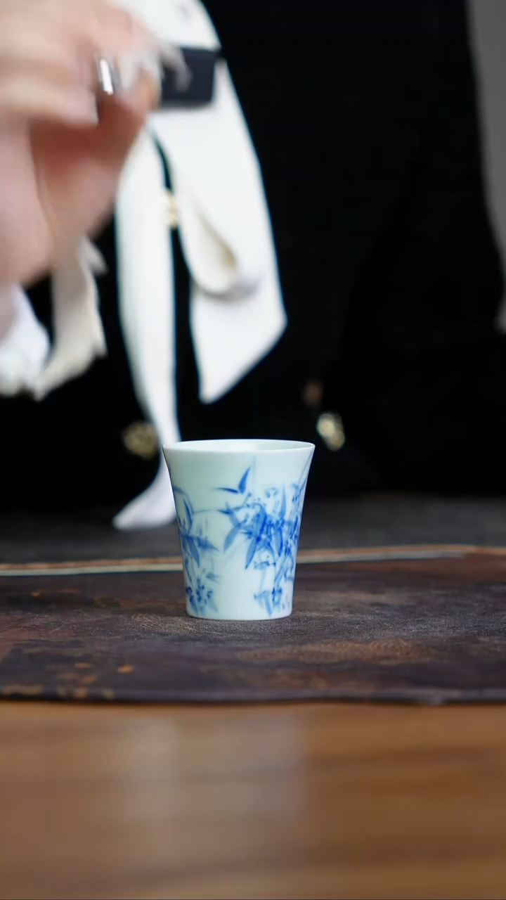 宁封窑柴窑竹子单杯