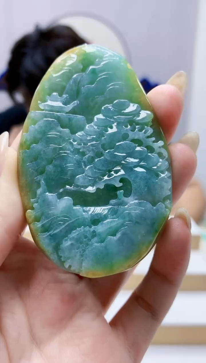 未镶嵌定制翡翠5145jw-毛货挂件104