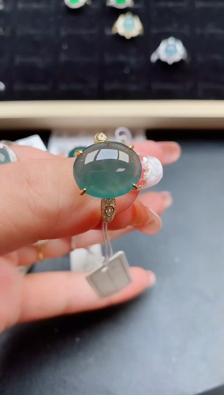 【闪购商品】翡翠戒指银S925镶嵌11111111111