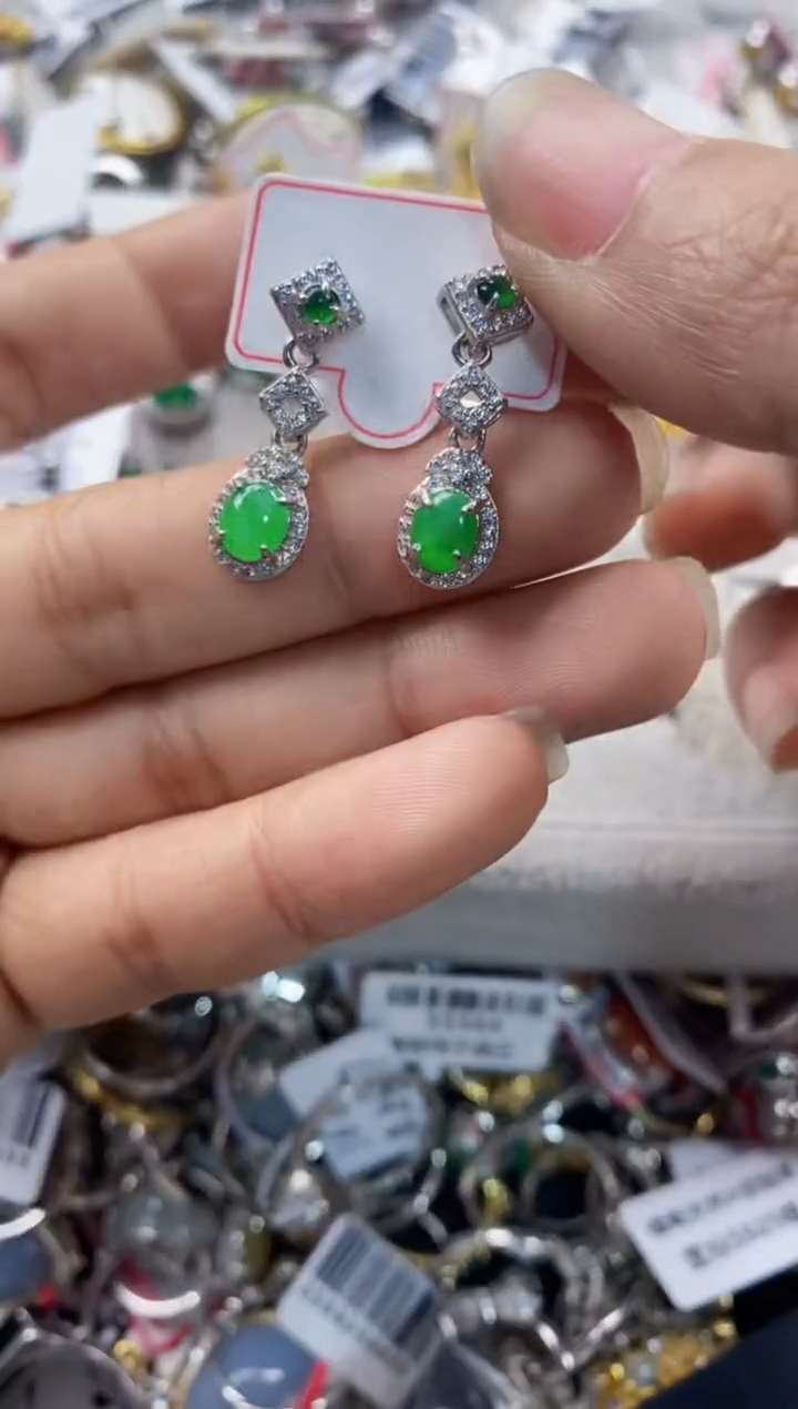 银S925镶嵌戒指翡翠888                 4