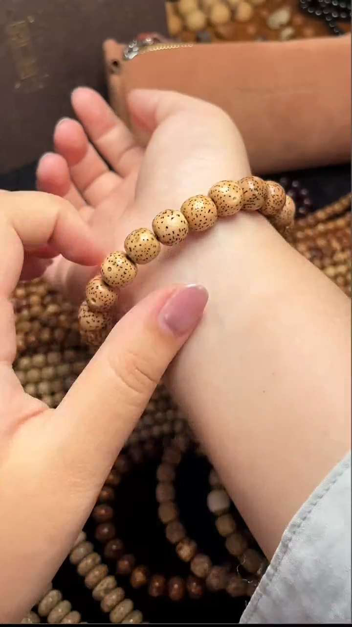 手串星月菩提陈籽知桶10*9手串