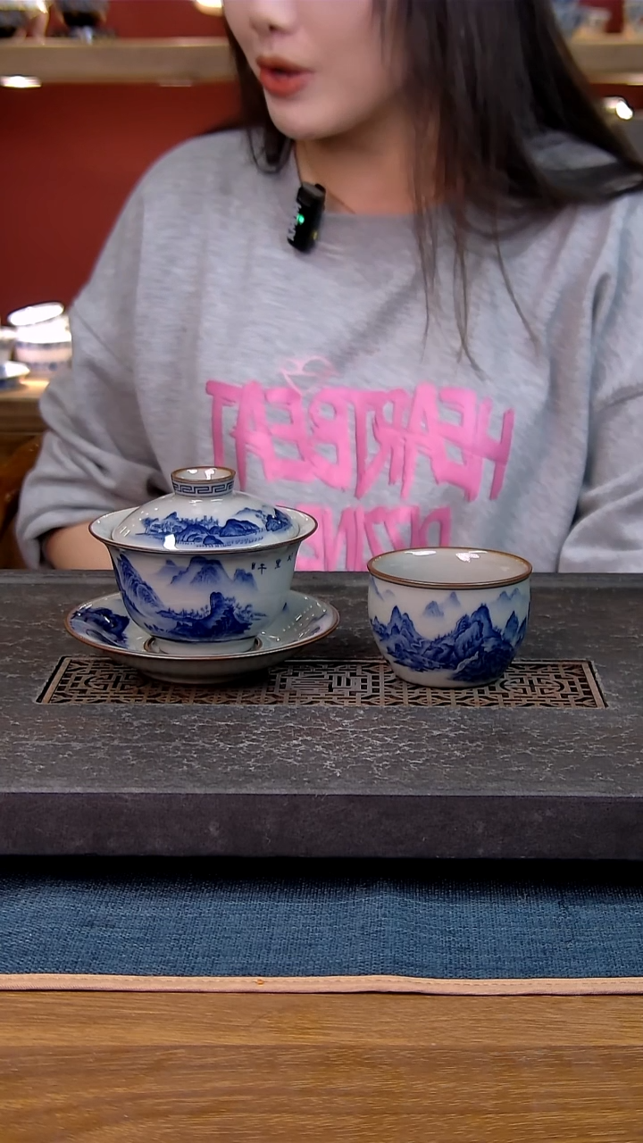 简装家用款2件套 老陶泥开片纹陶瓷茶具