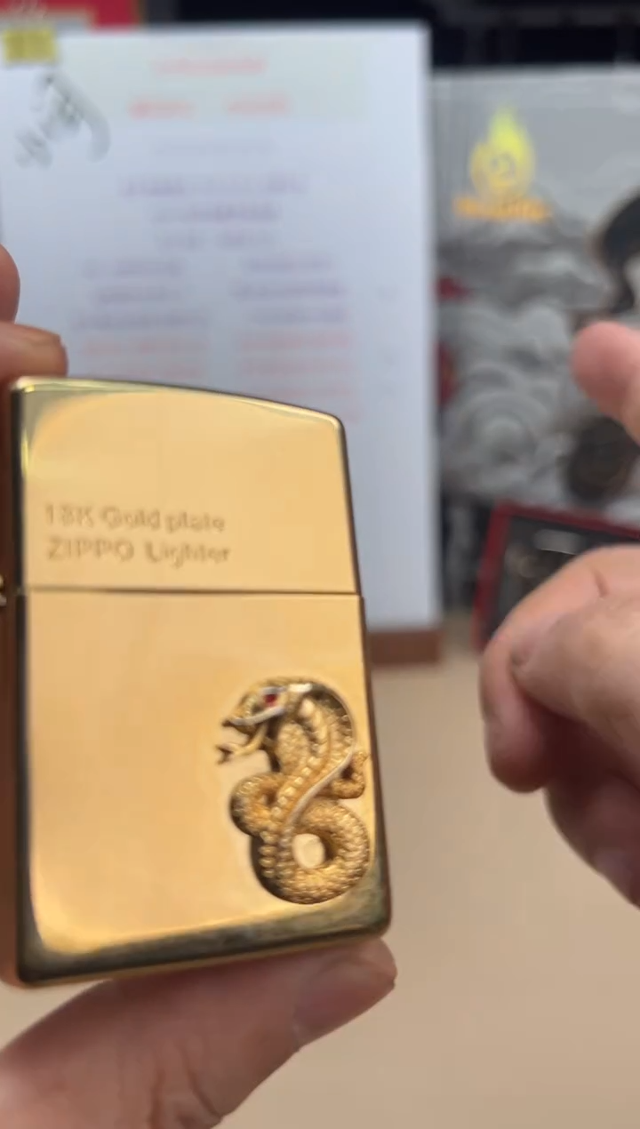 铜常规镜面镀金贴章金蛇衔财