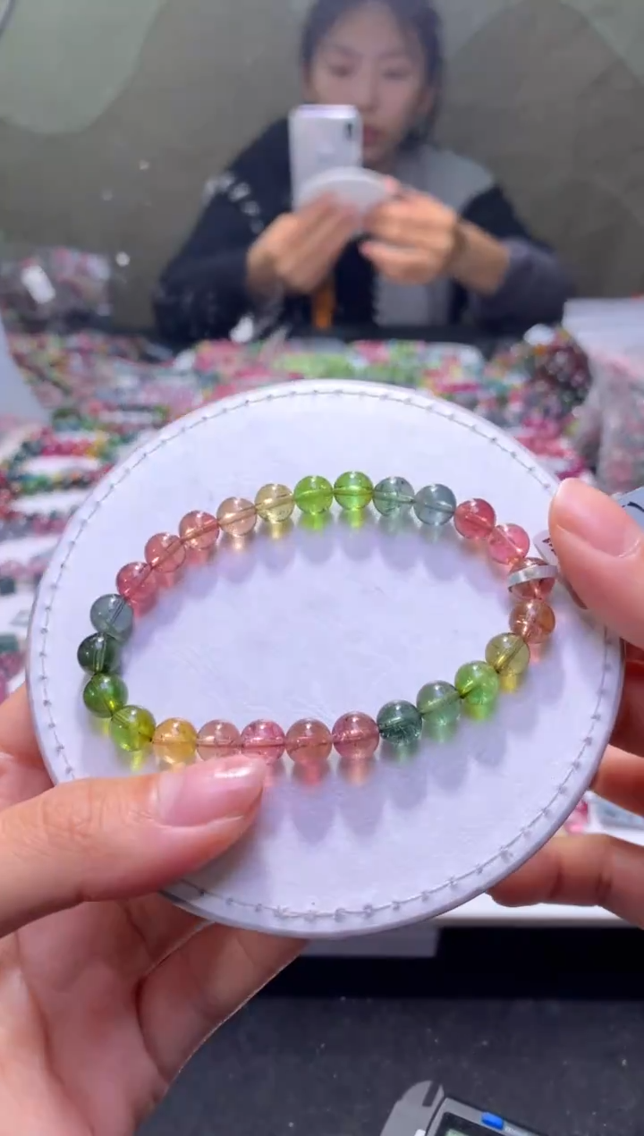 未镶嵌手串碧玺A86【天然碧玺】