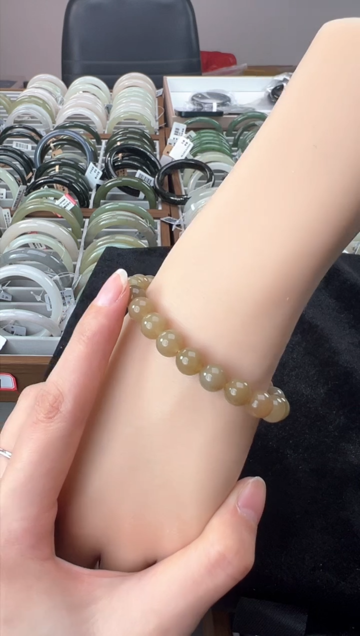 【闪购商品】和田玉手镯未镶嵌【大足石刻】天然和田玉玉镯串