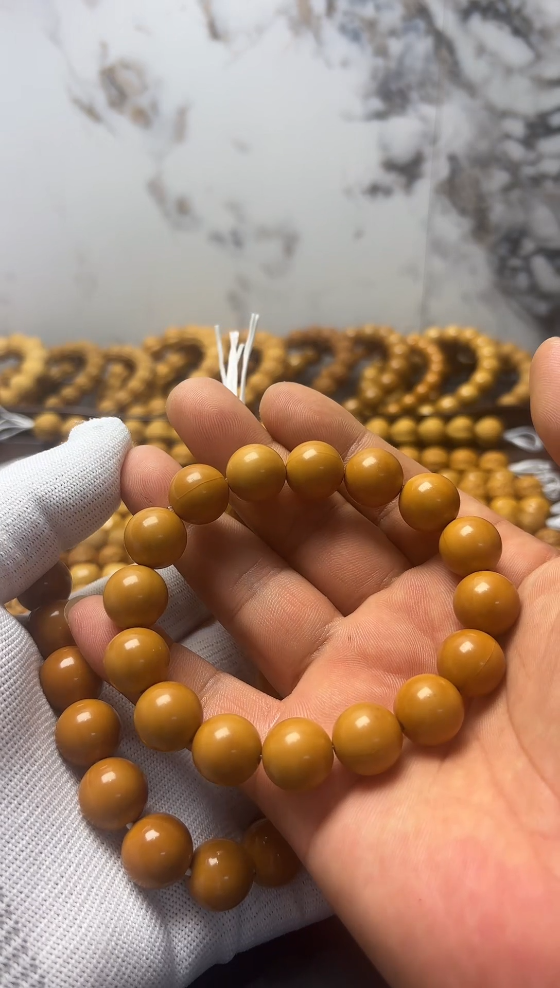 猴头核桃手串1.4全品无暇正圆光柱