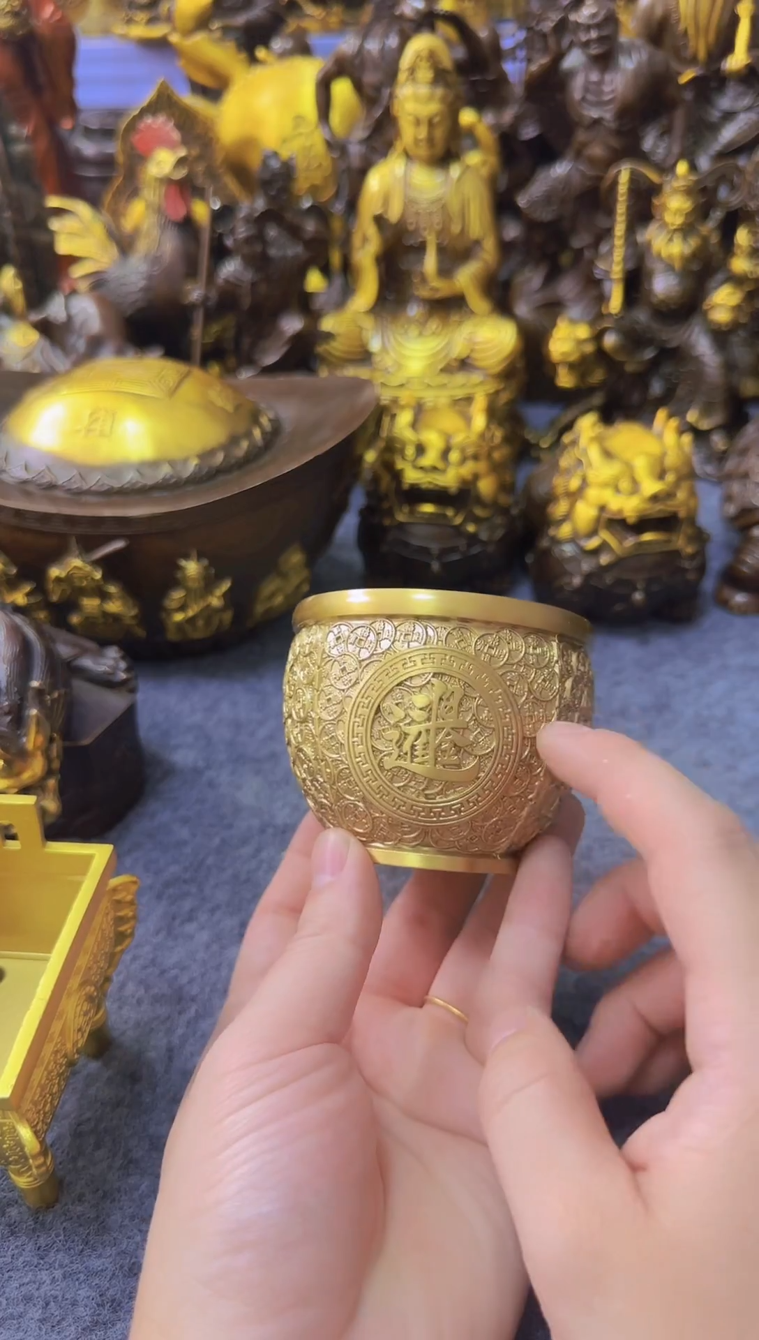 老黄黄铜摆件装饰品
