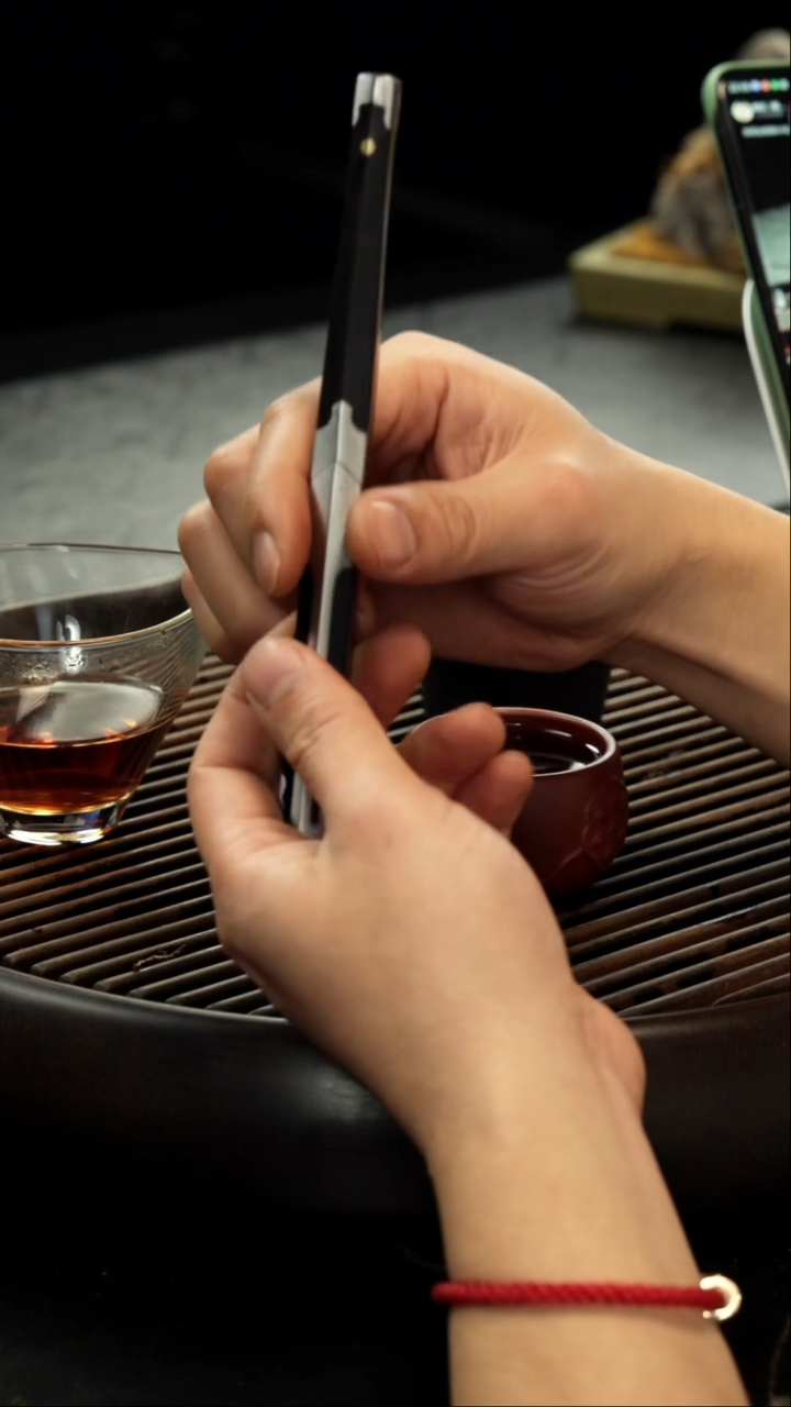 茶壶紫砂阎记钨钢茶刀 帝王剑