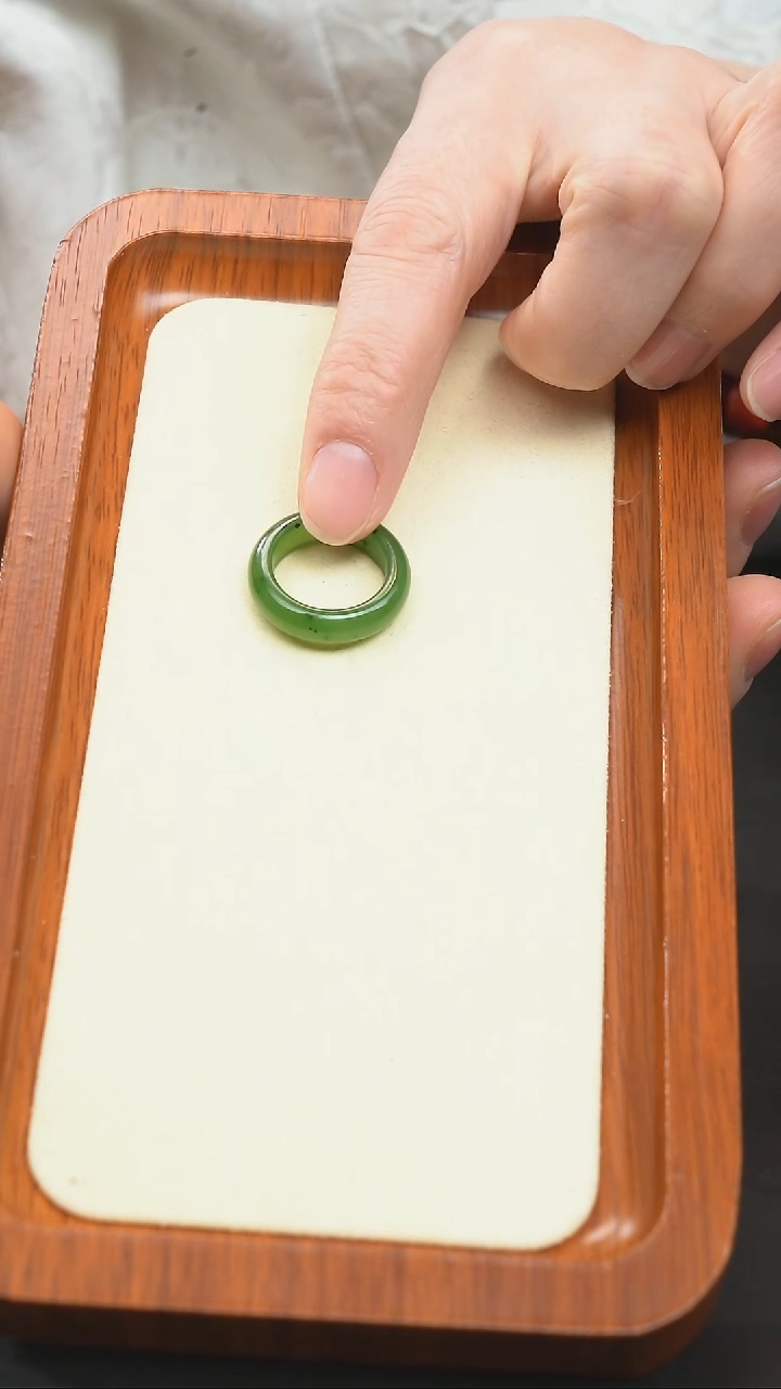 【闪购商品】和田玉（碧玉）戒指未镶嵌和田玉（碧玉） 戒指 未镶嵌