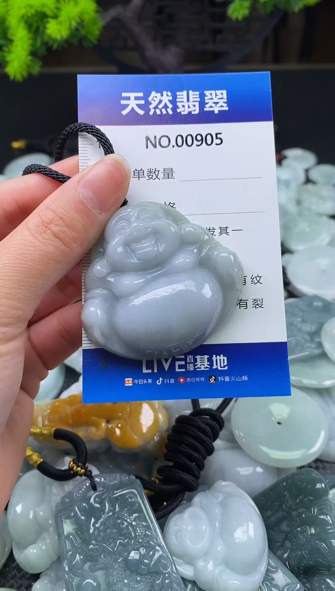 颈饰未镶嵌翡翠天然缅甸翡翠905