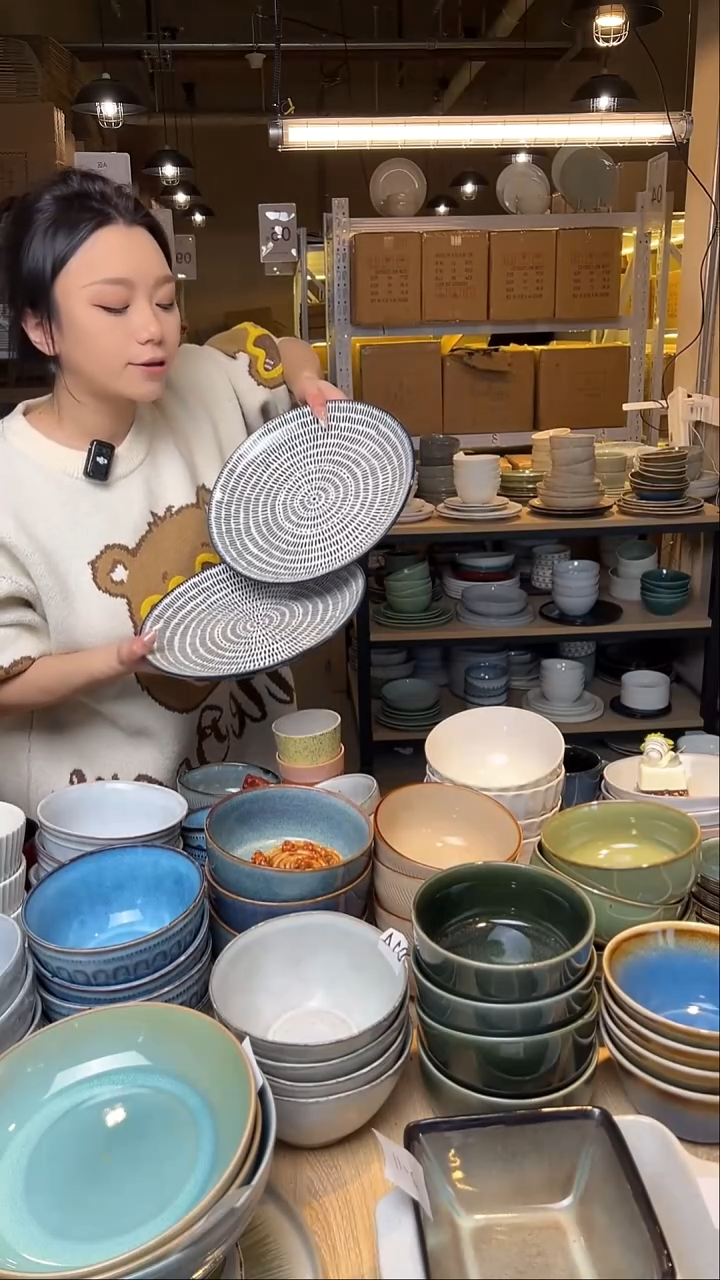 瓷76外贸尾货窑变釉下彩默外微瑕