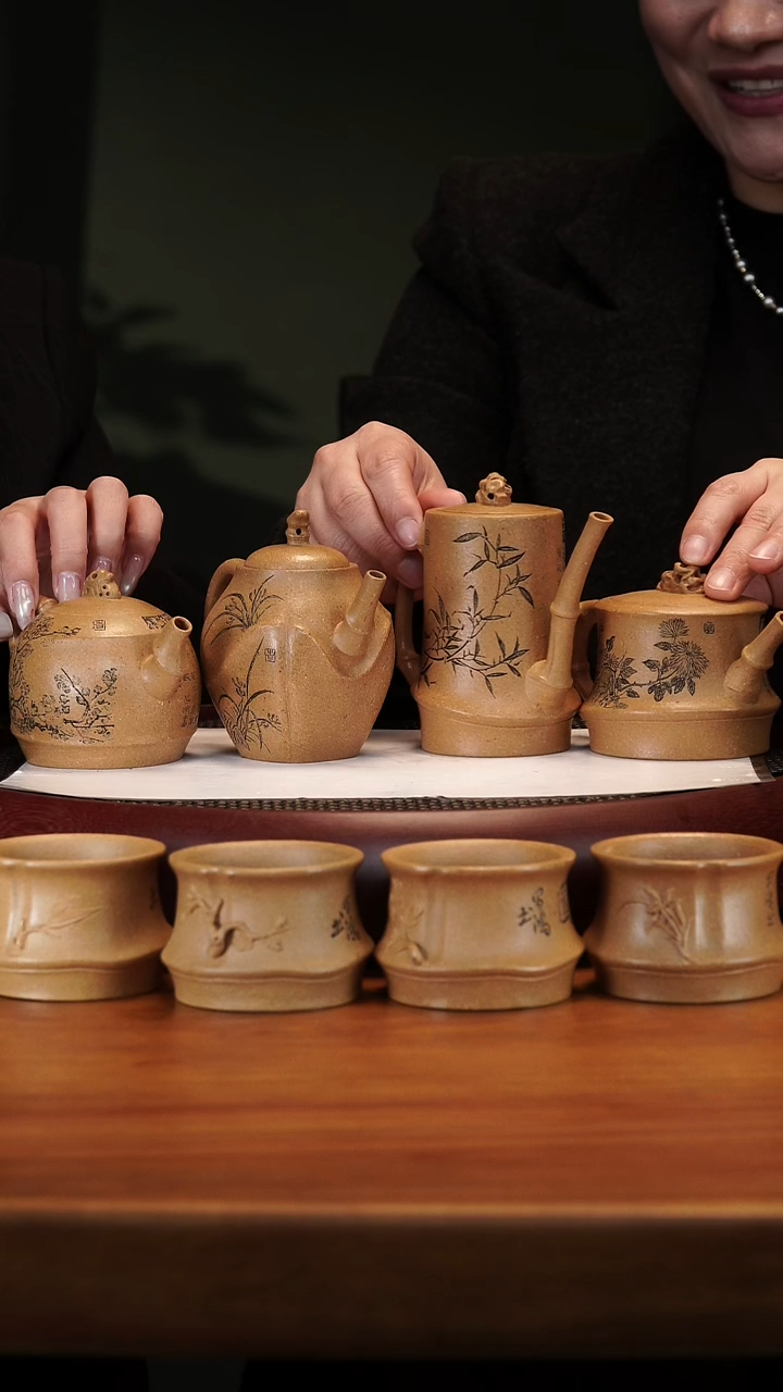 【闪购商品】紫砂茶壶2-91LCH四君子老段泥200cc