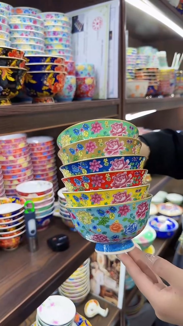 瓷片5英寸饭碗10个景德镇餐具