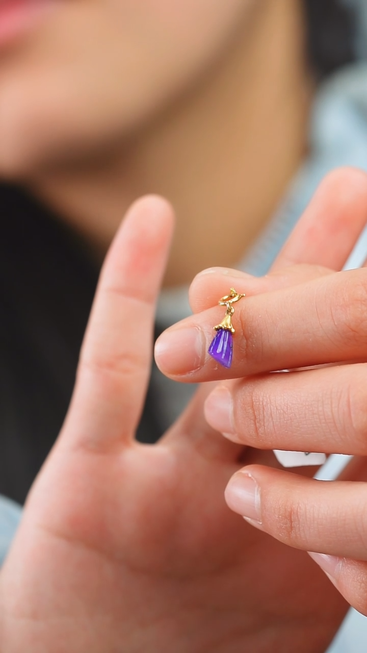 苏纪石（舒俱来）18K金镶嵌吊坠(不含链)66