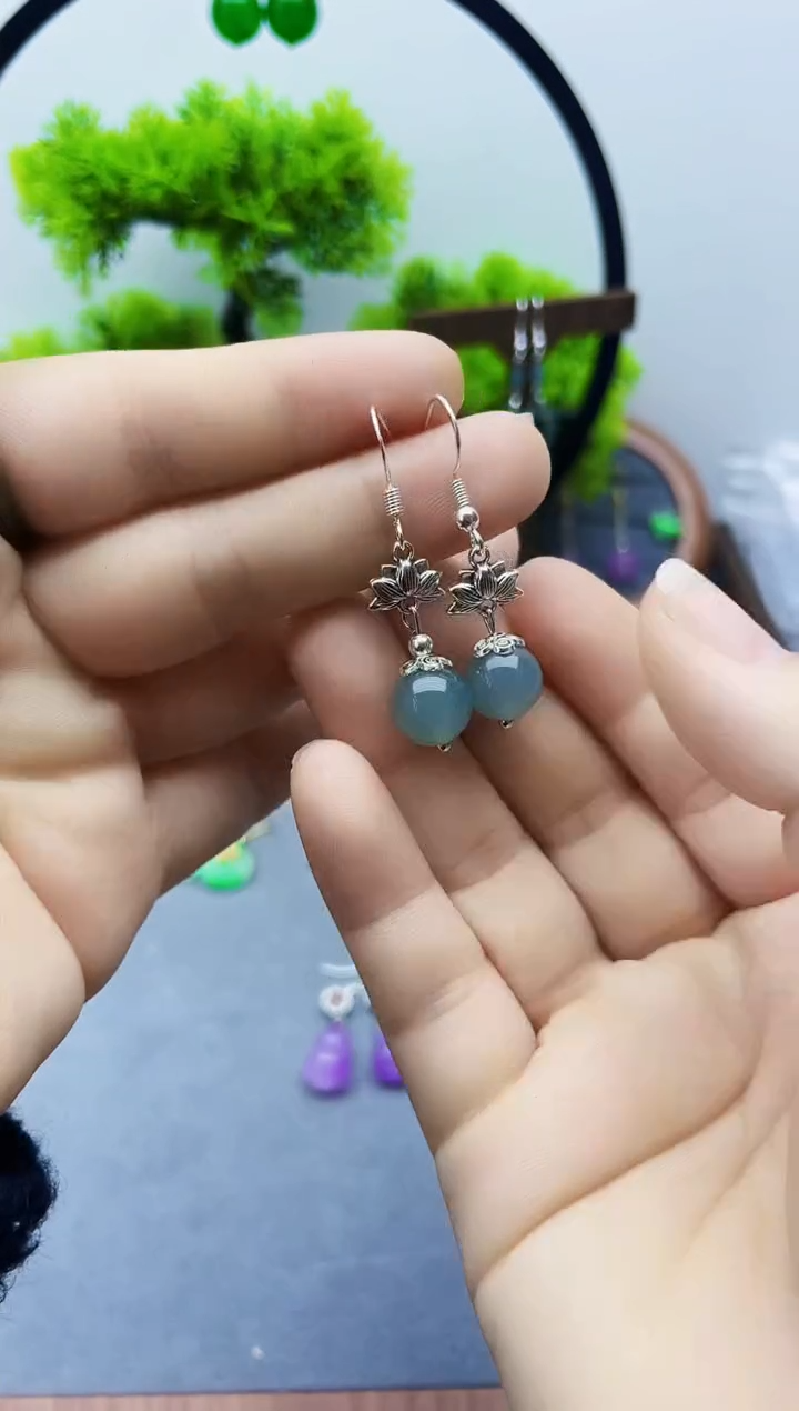 未镶嵌翡翠耳饰001000
