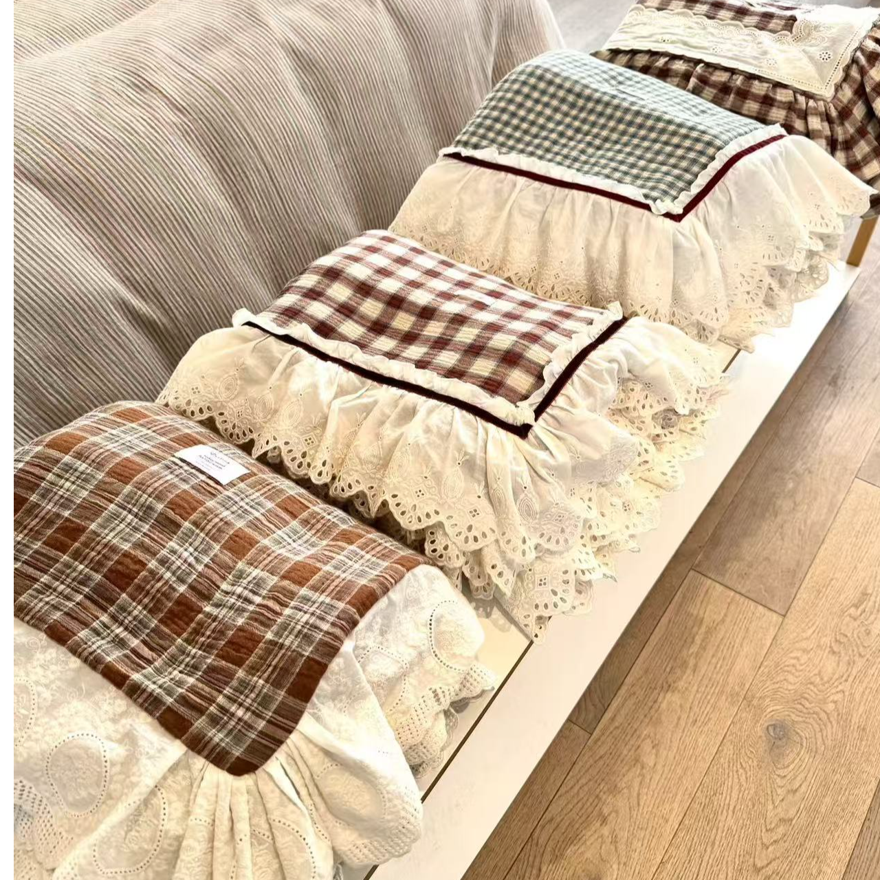 大花边高货被子 四件套 贴号下单 超柔棉纱布法式