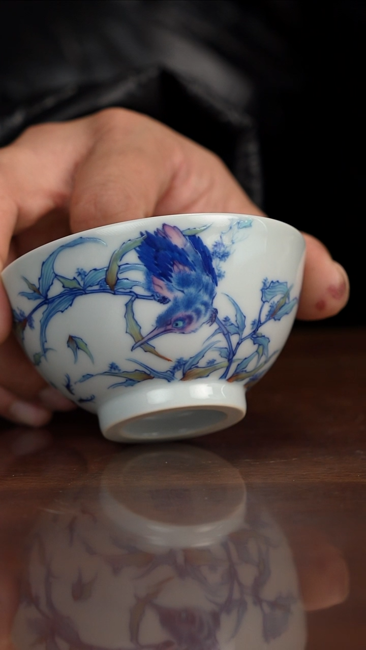 空山明月斗彩单翠