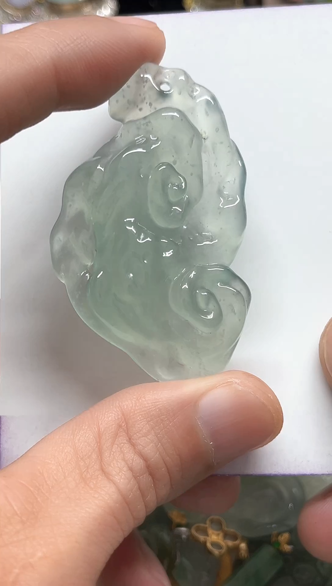 【闪购商品】翡翠颈饰未镶嵌天然缅甸A货翡翠吊坠