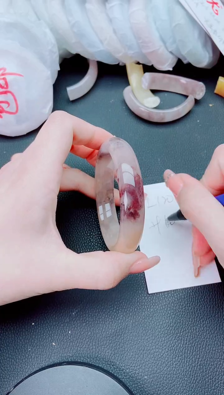 【闪购商品】石英质玉手镯未镶嵌L120-59-60