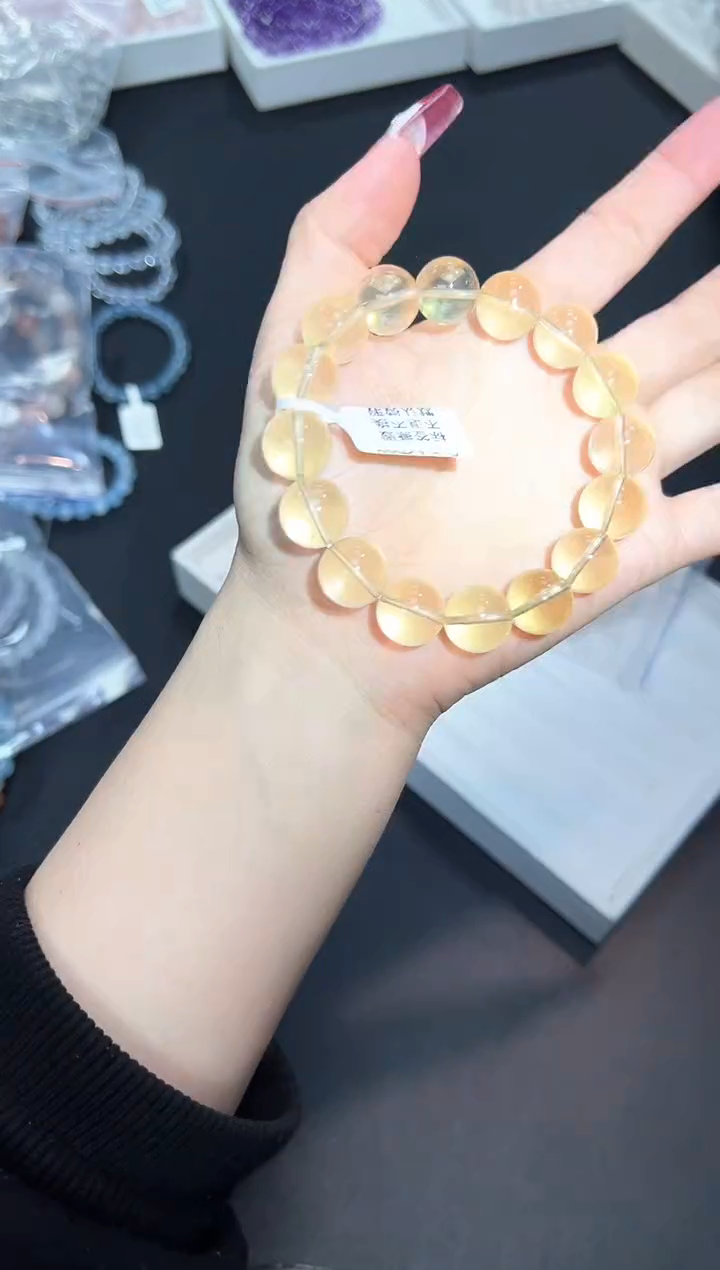 【闪购商品】水晶手串未镶嵌60A5多样性发其一/1条默认微瑕