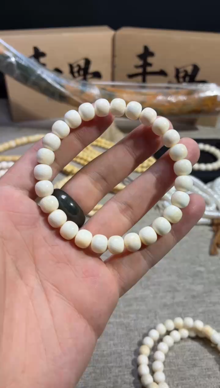 手串/手链/手镯猛犸象牙Q17 虬系列皮肉脑T0 单圈