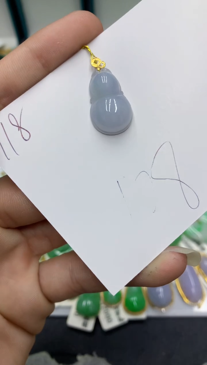 【闪购商品】翡翠颈饰18K金镶嵌翡翠