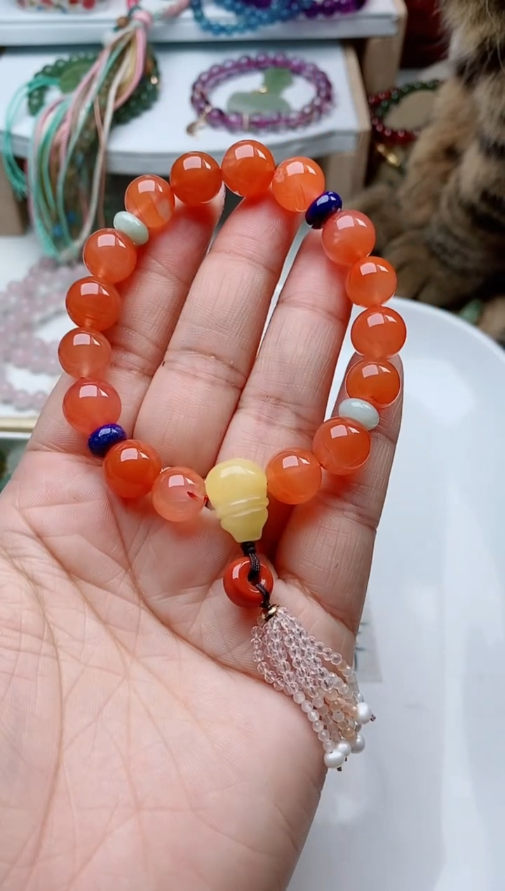 未镶嵌南红玛瑙手链180一条