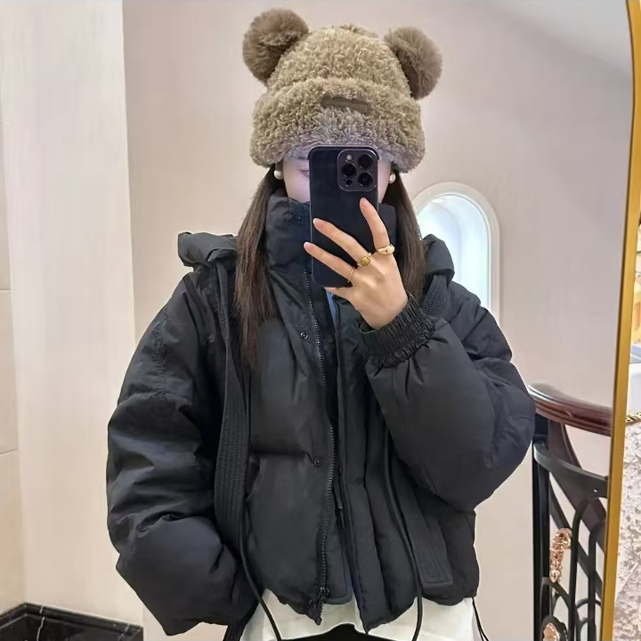 新款飘带羽绒服（短款）[清货]