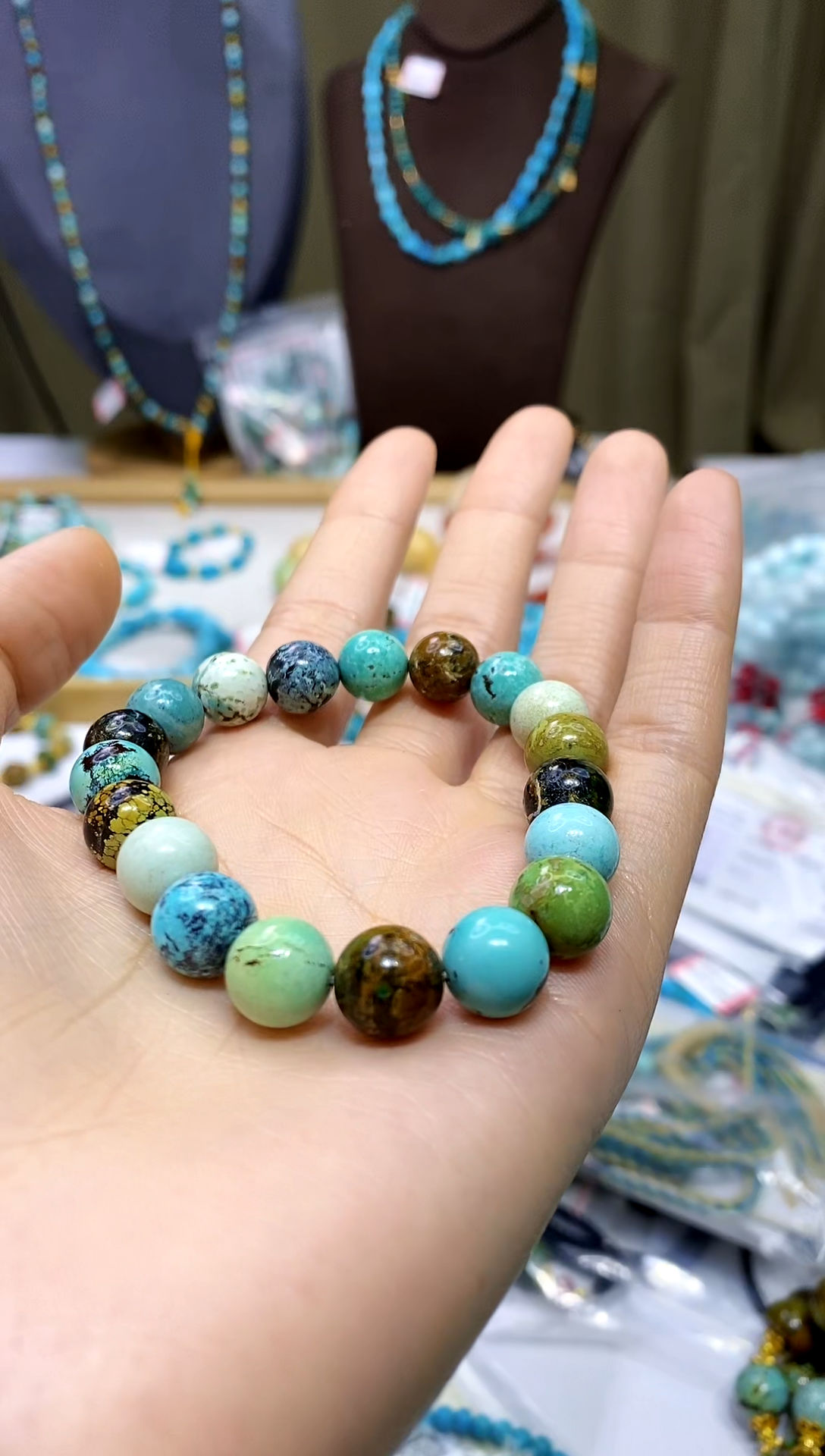 【闪购商品】绿松石未镶嵌手串603