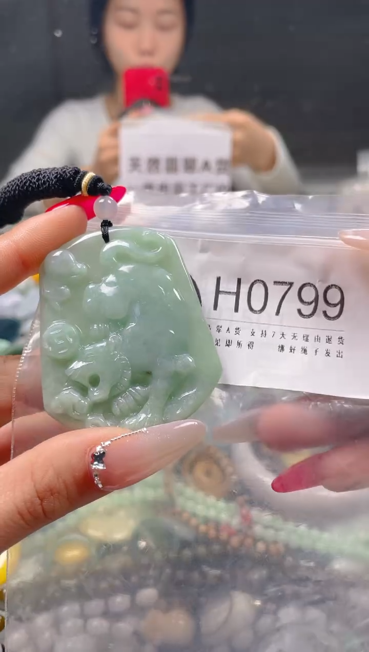 【闪购商品】翡翠颈饰未镶嵌/H/翡翠A货一图一物