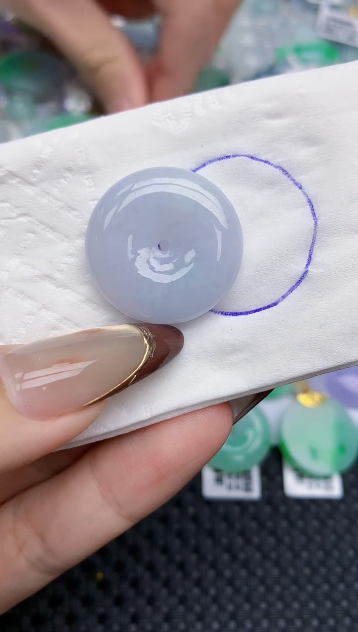 颈饰未镶嵌翡翠   天然翡翠A货  百元以上9米证书费自理