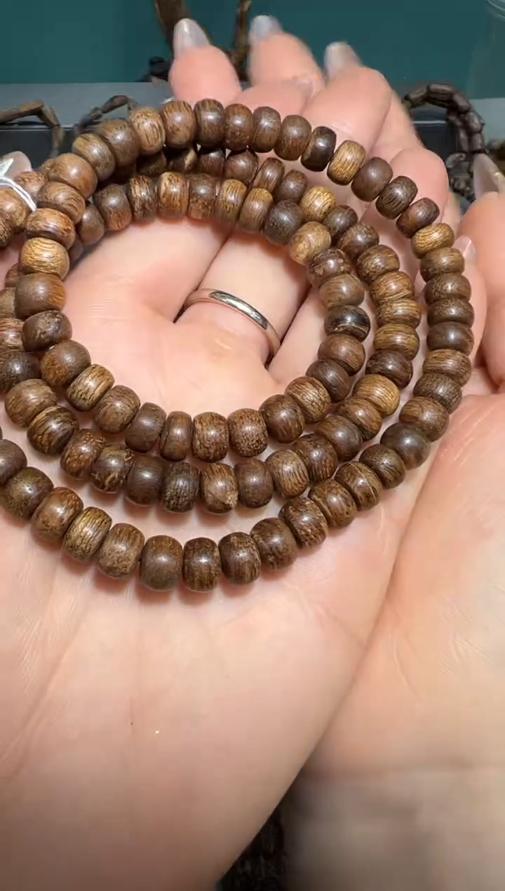 【闪购商品】沉香手串惠安算盘珠0.73规格算盘珠九分沉15克