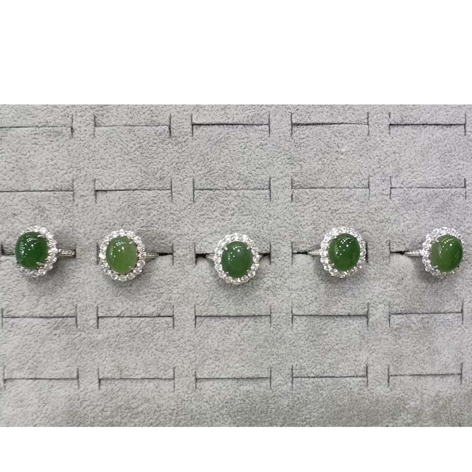 【金总补贴】碧玉星环戒【多样性发货-拍一发一】