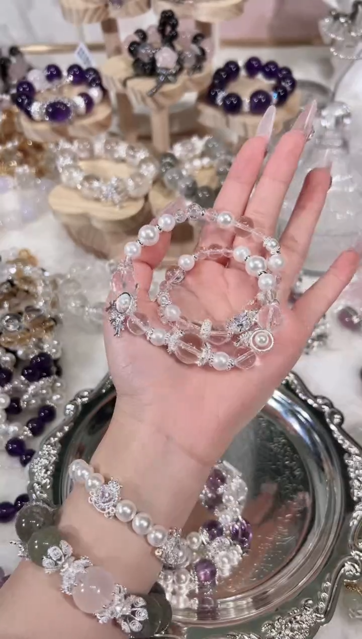 【闪购商品】水晶手链未镶嵌天然水晶默认微瑕 多样性发货发其一