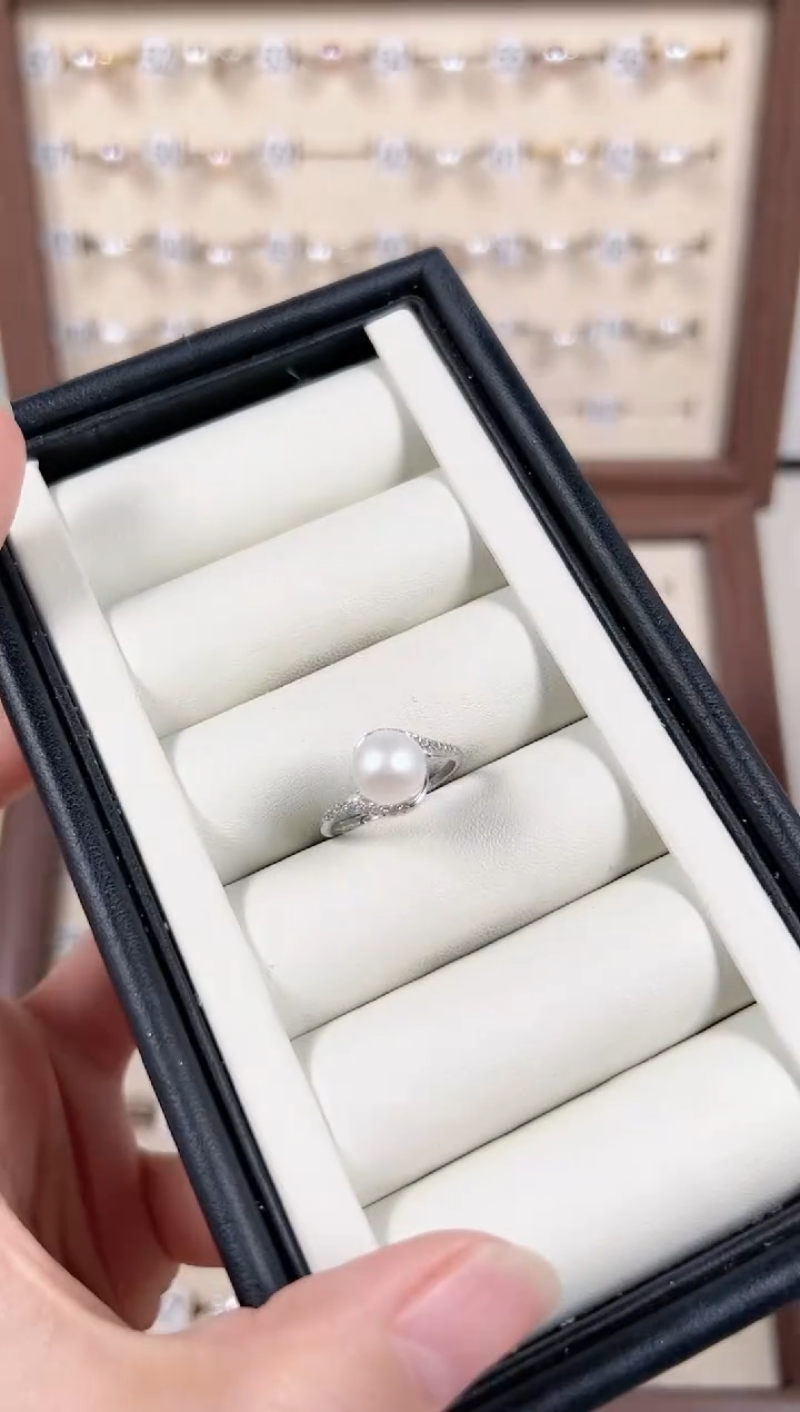 【闪购商品】淡水珍珠戒指银S925镶嵌15号