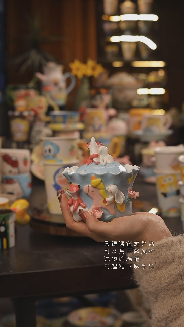 景德镇釉下彩绘设计师款式陶瓷