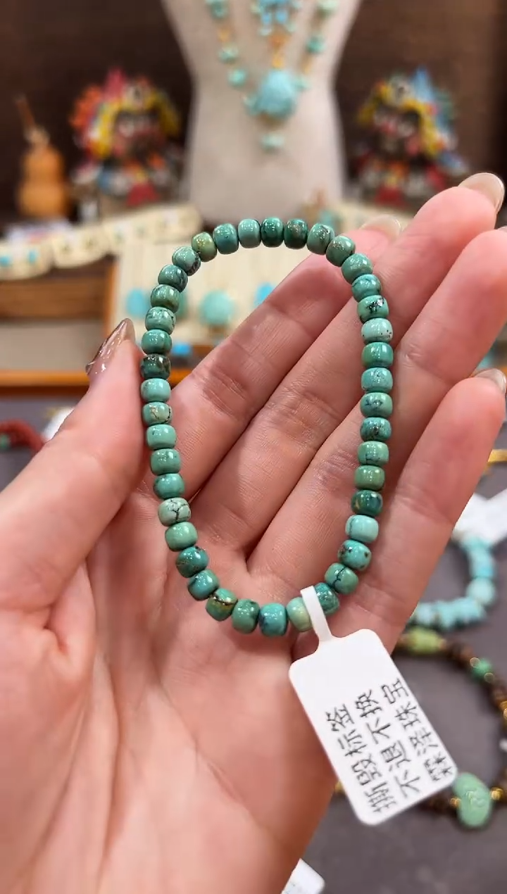 未镶嵌绿松石手链绿松石手链