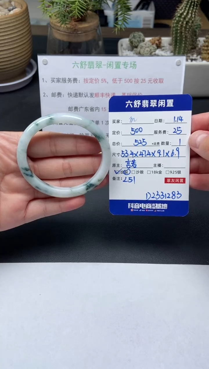 【闪购商品】翡翠手镯未镶嵌D2331283