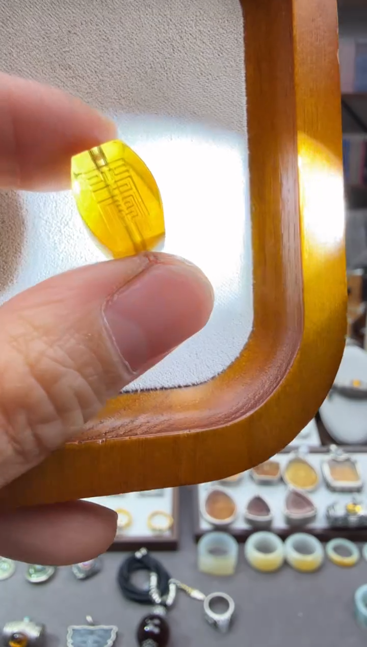 琥珀颈饰未镶嵌平安12