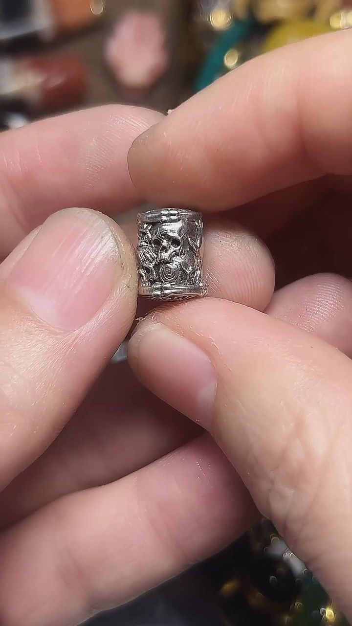 无925银魂骨塔顶珠12*10mm