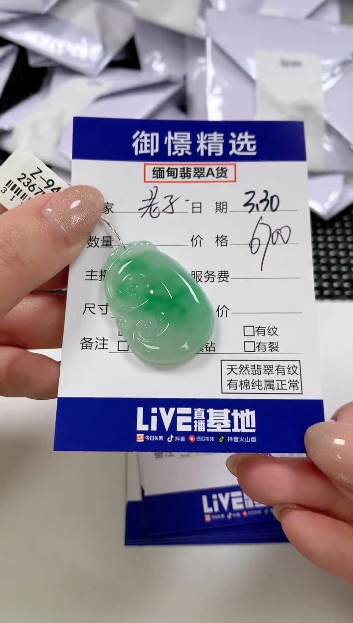 翡翠未镶嵌颈饰87