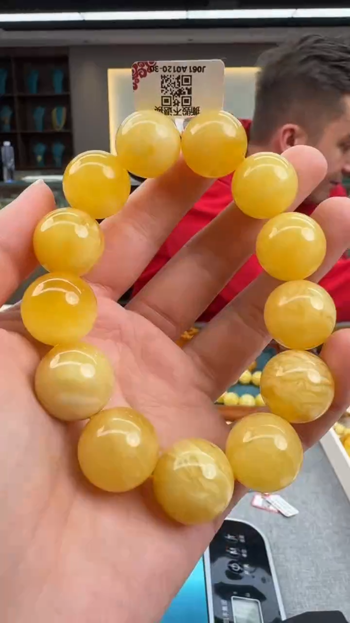 【闪购商品】琥珀手串未镶嵌秒拍号221
