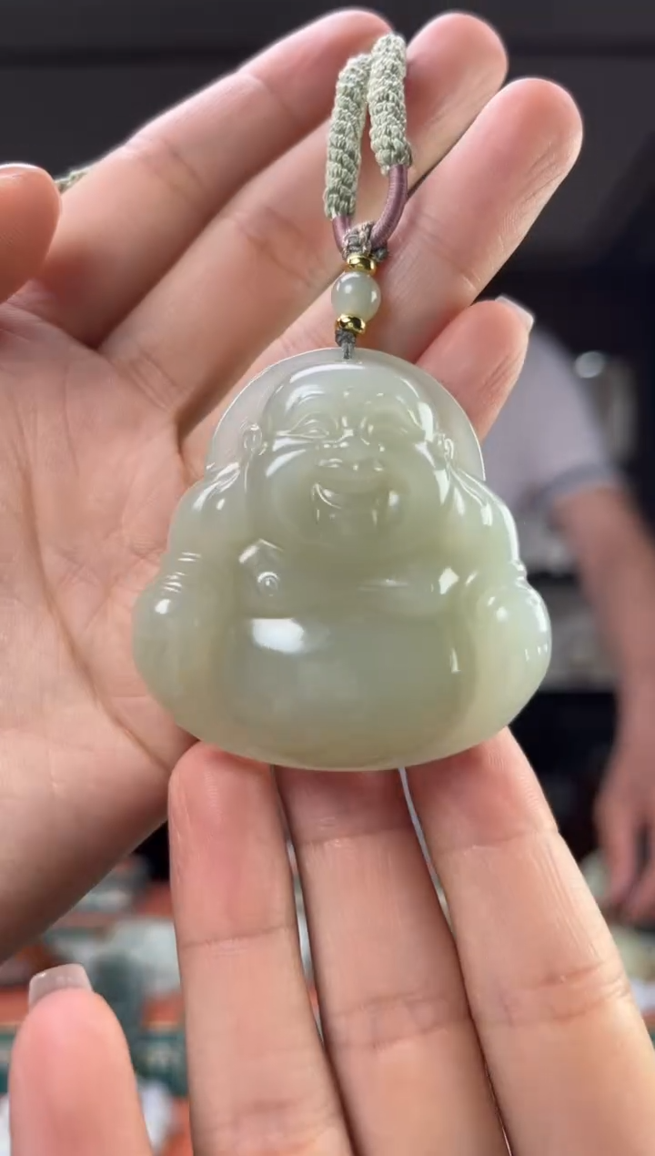 和田玉未镶嵌颈饰佩佩50mm左右