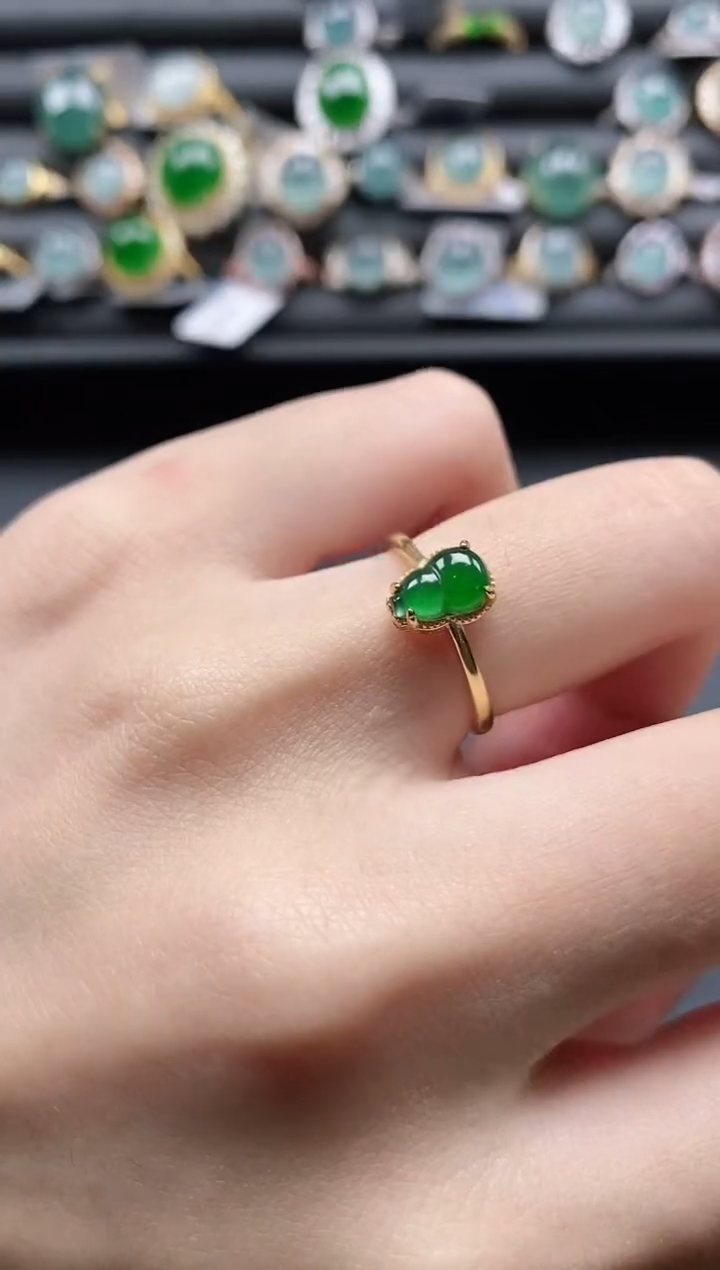 【闪购商品】翡翠戒指银S925镶嵌1111