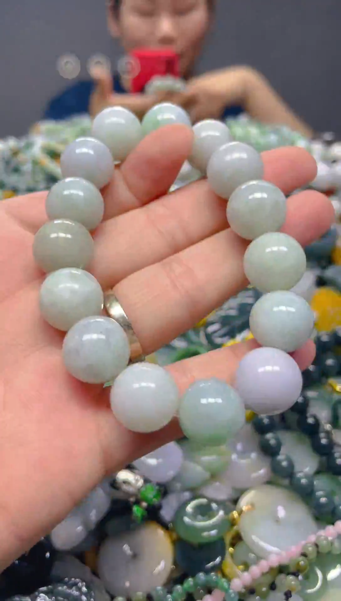 翡翠未镶嵌颈饰13mm/Y/翡翠A货,1件也是批发价